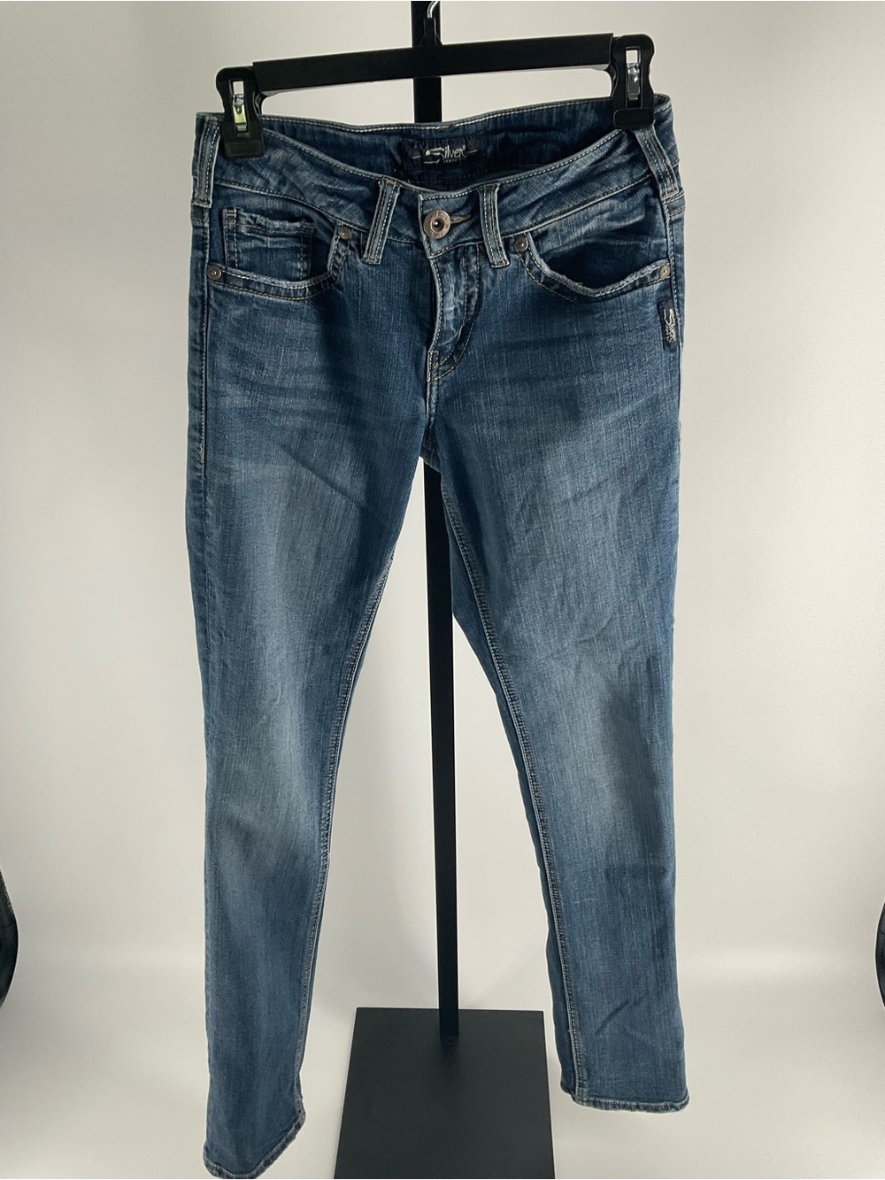 Silver Jeans Women’s Skinny Jeans in Blue Wash
